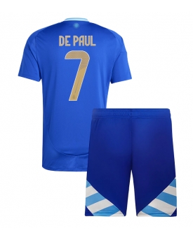 Argentina Rodrigo De Paul #7 Maglia Gara Trasferta Repliche Copa America 2024 Bambino Argentina Rodrigo De Paul #7 Maglia Gara Trasferta Repliche Copa America 2024 Bambino